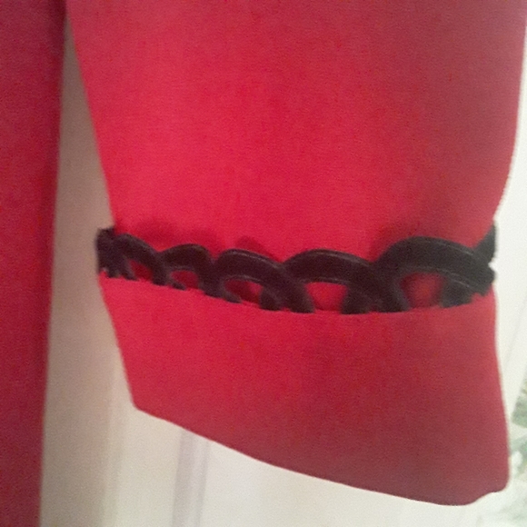 Vintage Debra Michael's Red and black dress 10 - Picture 5 of 6